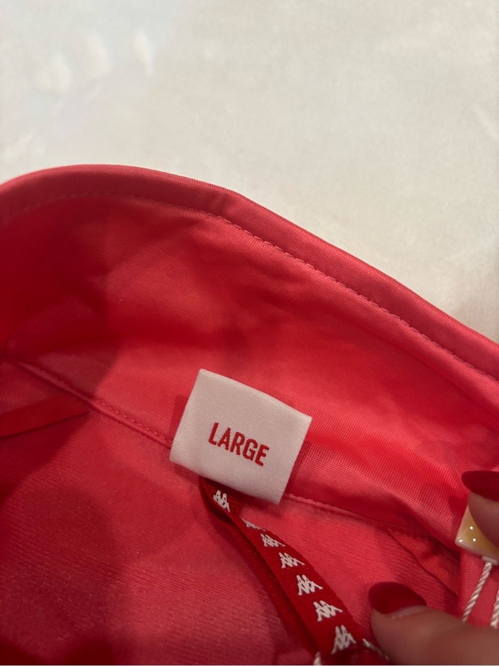 Kappa Girls Bright Pink Tape-Logo Track Jacket - Picture 3 of 6